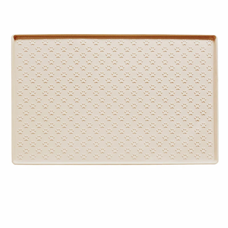 Silicone Feeding Mat in Cocoa — full mat shown flat on a white background