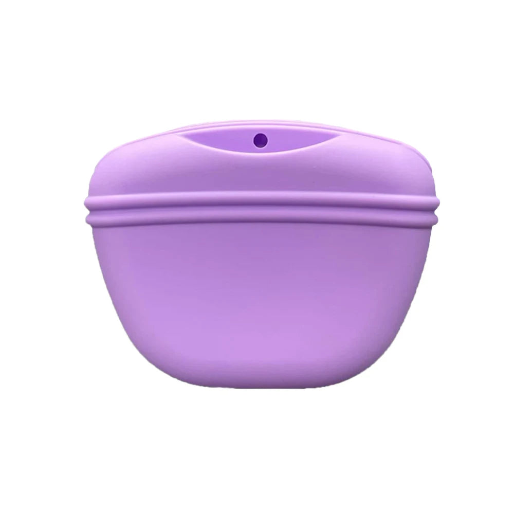 Silicone Treat Pouch in Lavender — single pouch on a white background