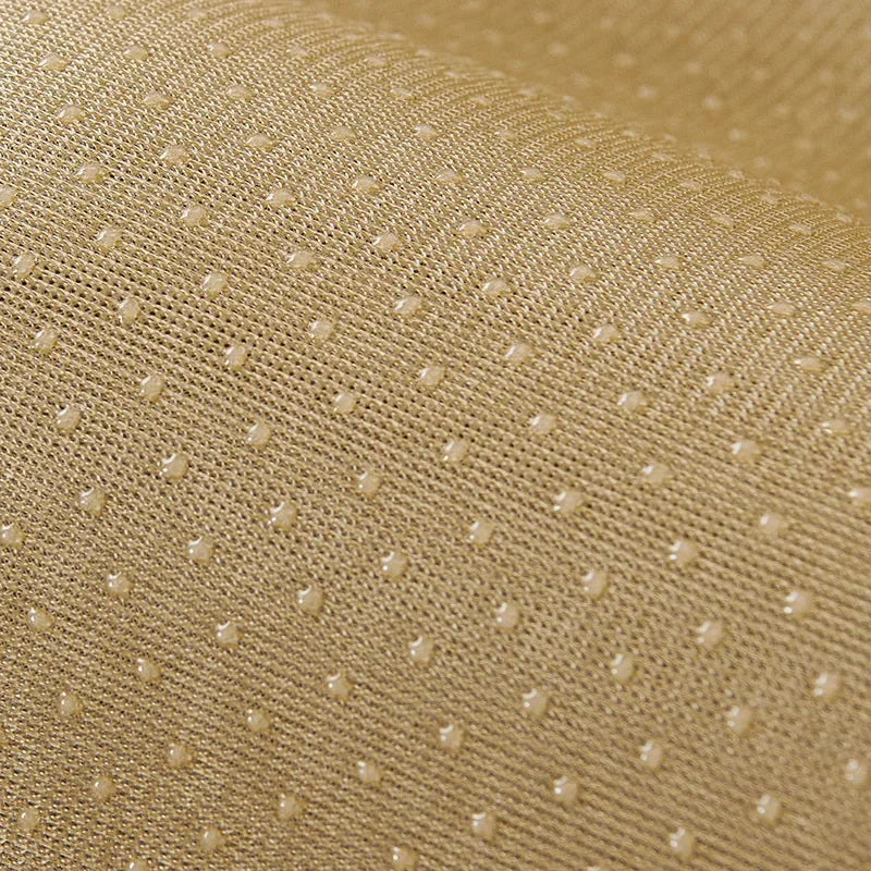 Chenille Sofa Cover in Camel — close-up of the dotted anti-slip backing