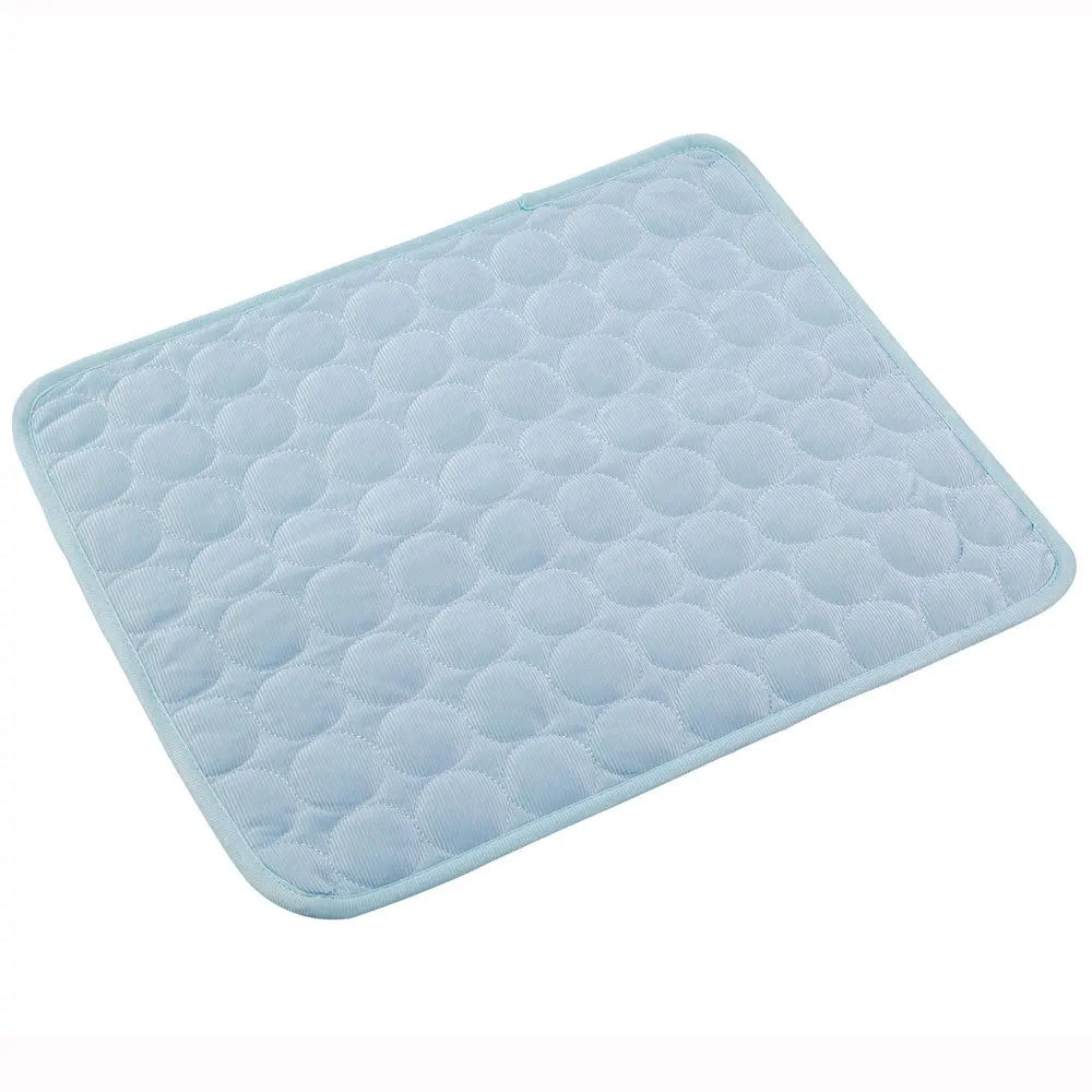 Cool-Touch Pet Mat in Pale Blue — flat product view