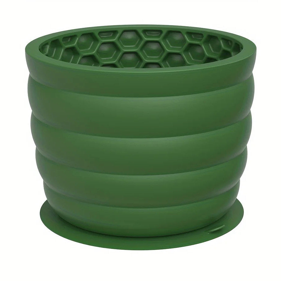 Silicone Slow Feeder in Sage — large cup on a clean white background